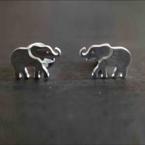 Elephant Cuff-Links Button
