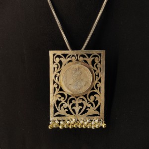 Square Silver Ginni Pendant Necklace